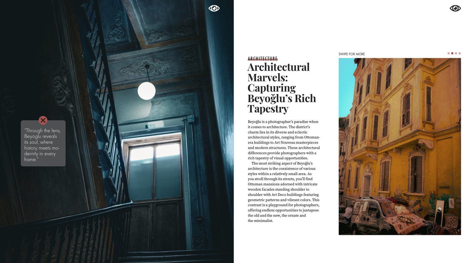 Tutku Çalış, Photographer's Eye, Özyeğin Üniversitesi İletişim ve Tasarımı Bölümü